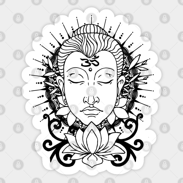 Buddha Lotus Flower Sticker by dnlribeiro88